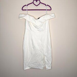 Lulus Off-the-shoulder Mini Dress White Size XL
